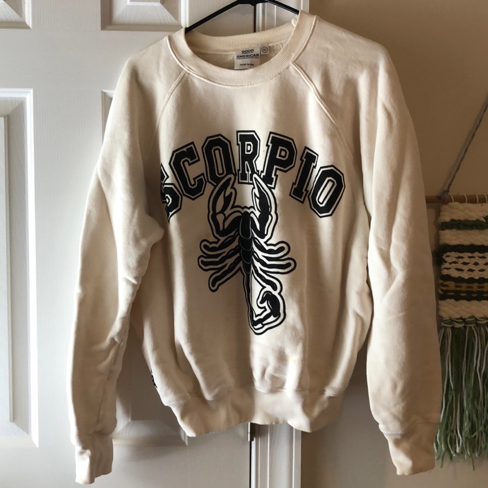Good American Scorpio crewneck sweatshirt